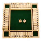 Family board game wooden addition strategy dice flaps ages 3+