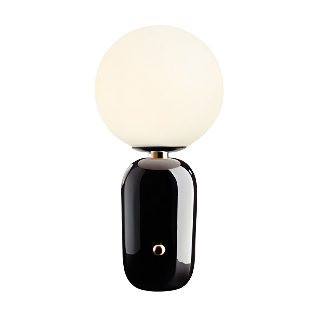 Hand-blown glass table lamp Nordic style in gold and black finishes
