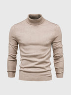 Men's turtleneck sweater slim fit cotton, autumn winter