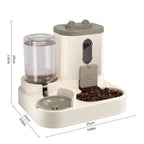 Gravity dog cat feeding station with water dispenser anti-tip BPA-free
