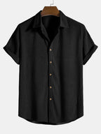 Women's short-sleeve matching set lightweight breathable two-piece shirt and pants