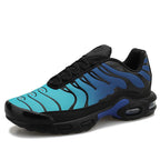 Air cushion running shoes lightweight breathable mesh slip-on lace-up