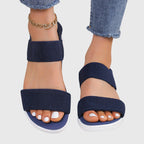Women orthopedic sandals with arch support and adjustable strap