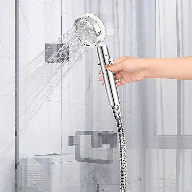 360° rotatable shower head high pressure water saving with on/off switch