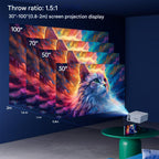 Mini projector 3000 lumen HD LED compact portable home cinema