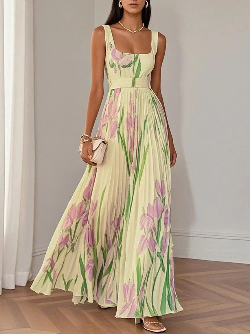 Floral boho dress women's flowy A-line summer dress in multiple colours