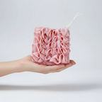 2-in-1 soap dispenser sponge, soft reusable shower accessory with ball grip