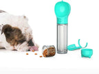 Dog water bottle 3-in-1 BPA-free travel bottle with food storage and poop bag dispenser