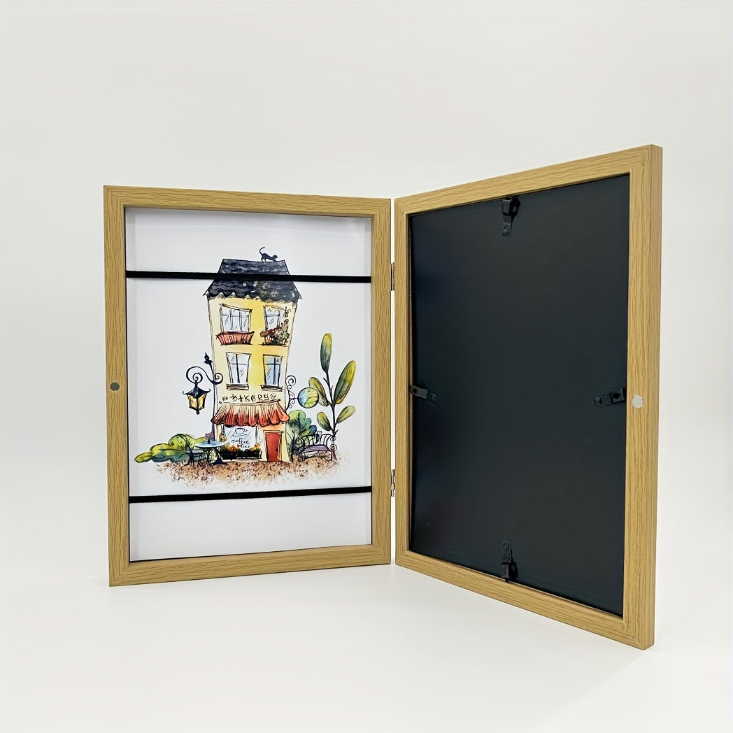 Children's art frame A4 front-opening flip frame for school artwork and paintings