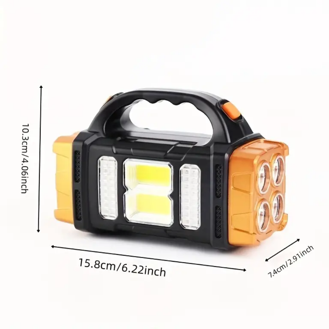 Solar emergency lantern 3-in-1 flashlight and powerbank, IP44 waterproof, 230g portable