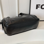 Women's vegan leather shoulder bag crossbody, multiple pockets everyday handbag