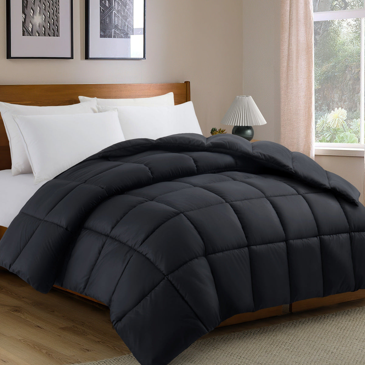 All-season ultralight duvet soft polyester reversible bedspread for bedroom