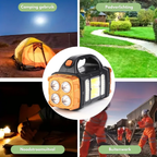 Solar emergency lantern 3-in-1 flashlight and powerbank, IP44 waterproof, 230g portable