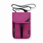 RFID anti-theft travel pouch wallet with multiple compartments