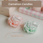 Carnation scented candle decorative paraffin gift for Mother's Day Valentine's Day Christmas