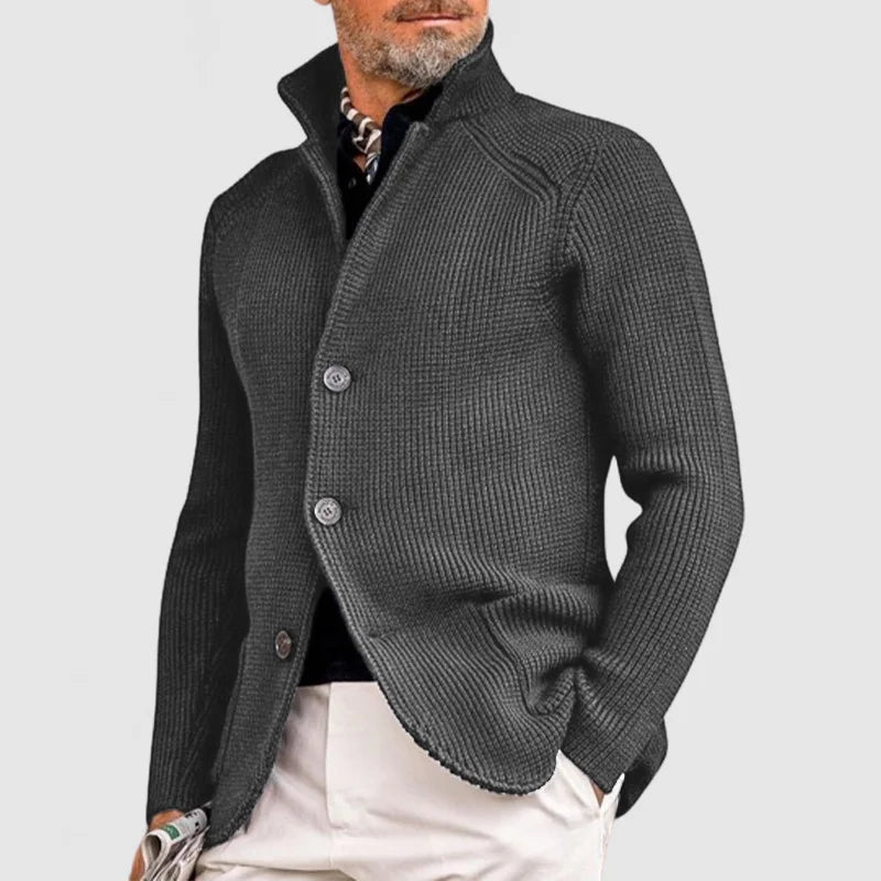 Men's knit vest mixed wool slim fit, smart casual knitwear