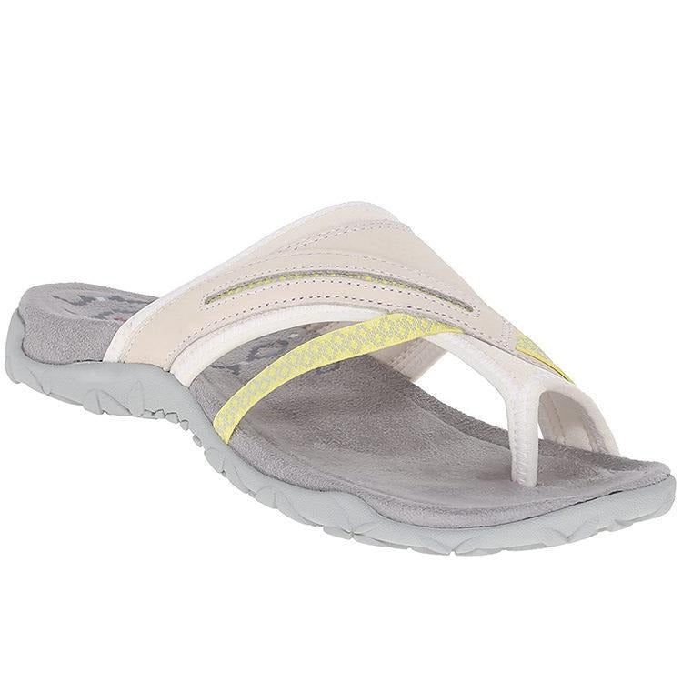 Women orthopedic slip-on slippers with arch support and honeycomb cushioned footbed