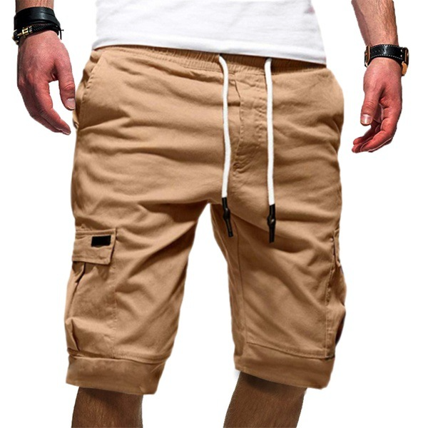 Mens shorts cargo casual multi pocket lightweight breathable relaxed fit