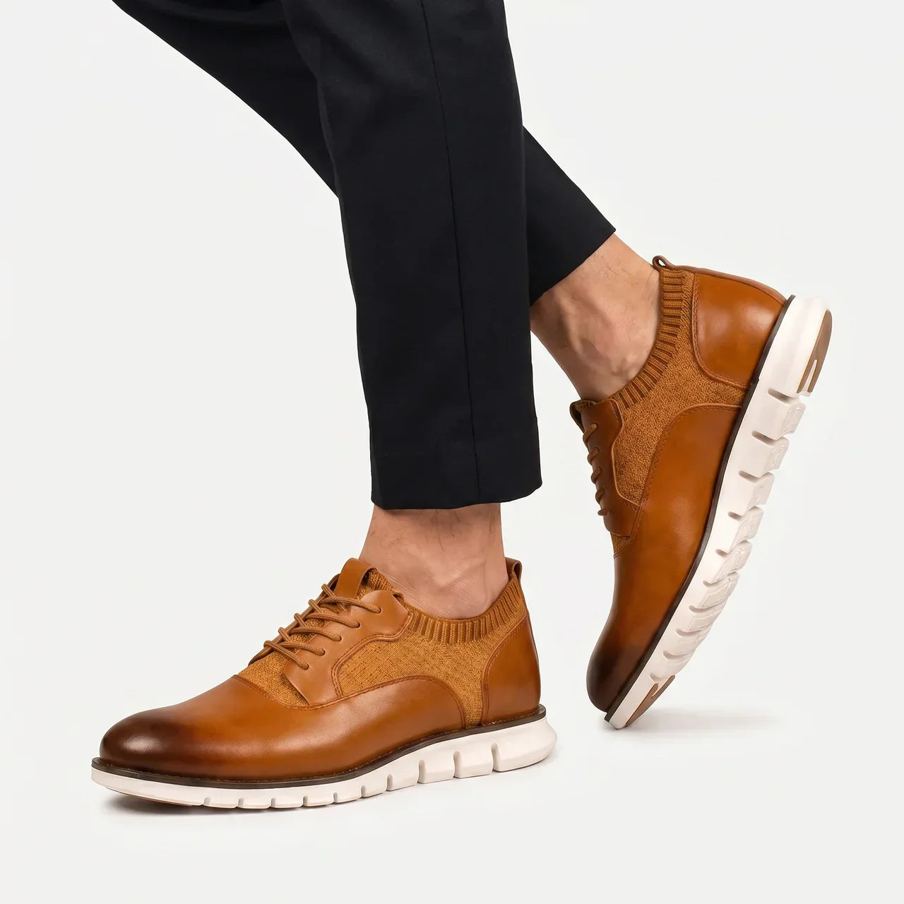 Men's Leather Lace Up Dress Shoes | Brown & Black