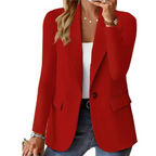 Women long sleeve casual blazer in multiple colours relaxed fit