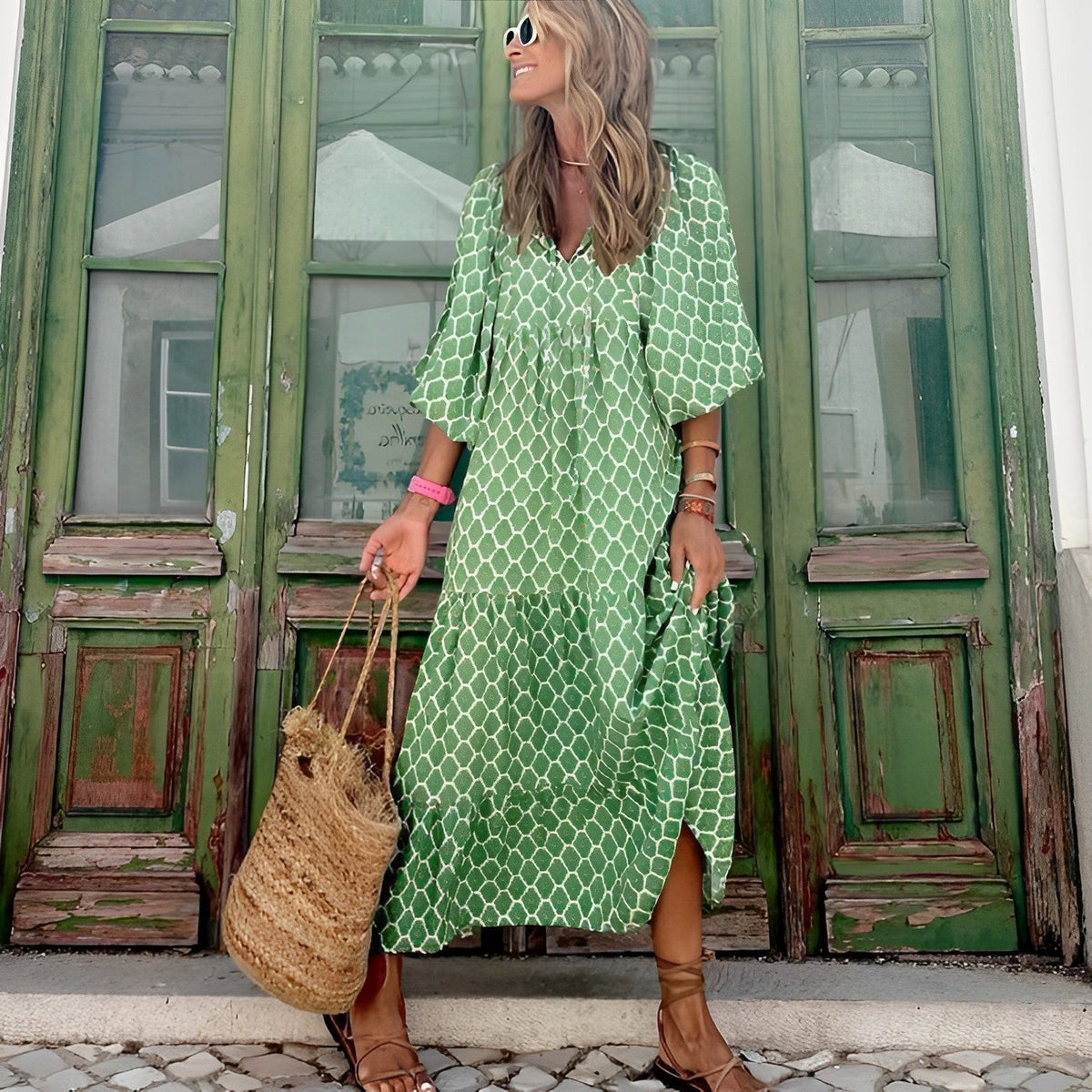 Women's summer dress in floral and ethnic prints, lightweight limited edition S–3XL