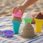 Sand play set beach ice cream molds creative outdoor kids toy ages 3 and up