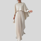 Women batwing sleeve maxi dress flowing silhouette full length