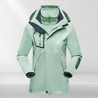 Women 3 in 1 waterproof jacket with removable fleece inner layer