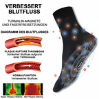 Compression socks with tourmaline ion technology for slimmer legs and firmer skin