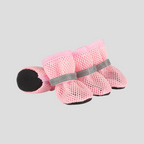 Anti-slip rubber sole dog cat paw shoes breathable cotton booties