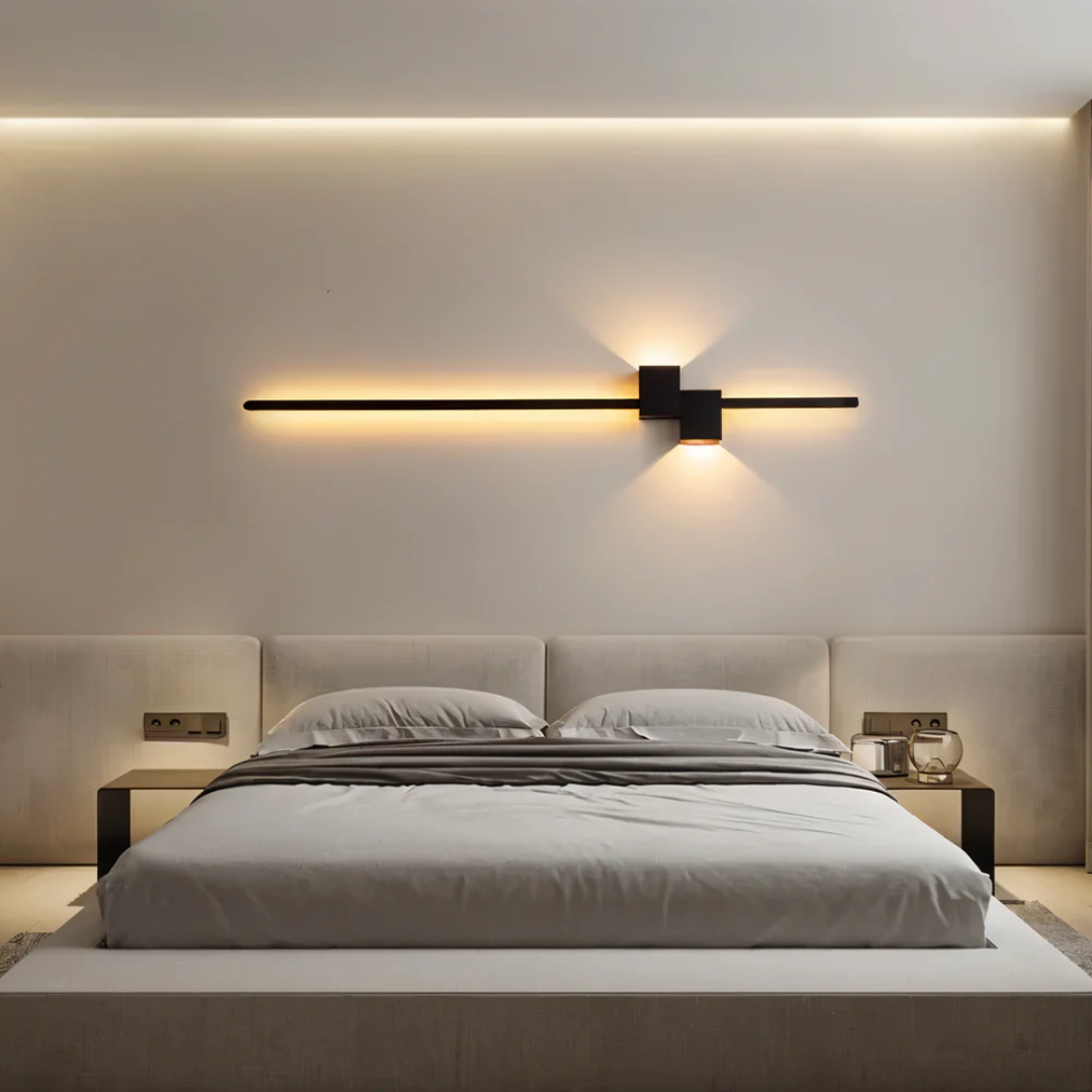 LED wall light minimalist aluminum indoor lamp warm white 3000K