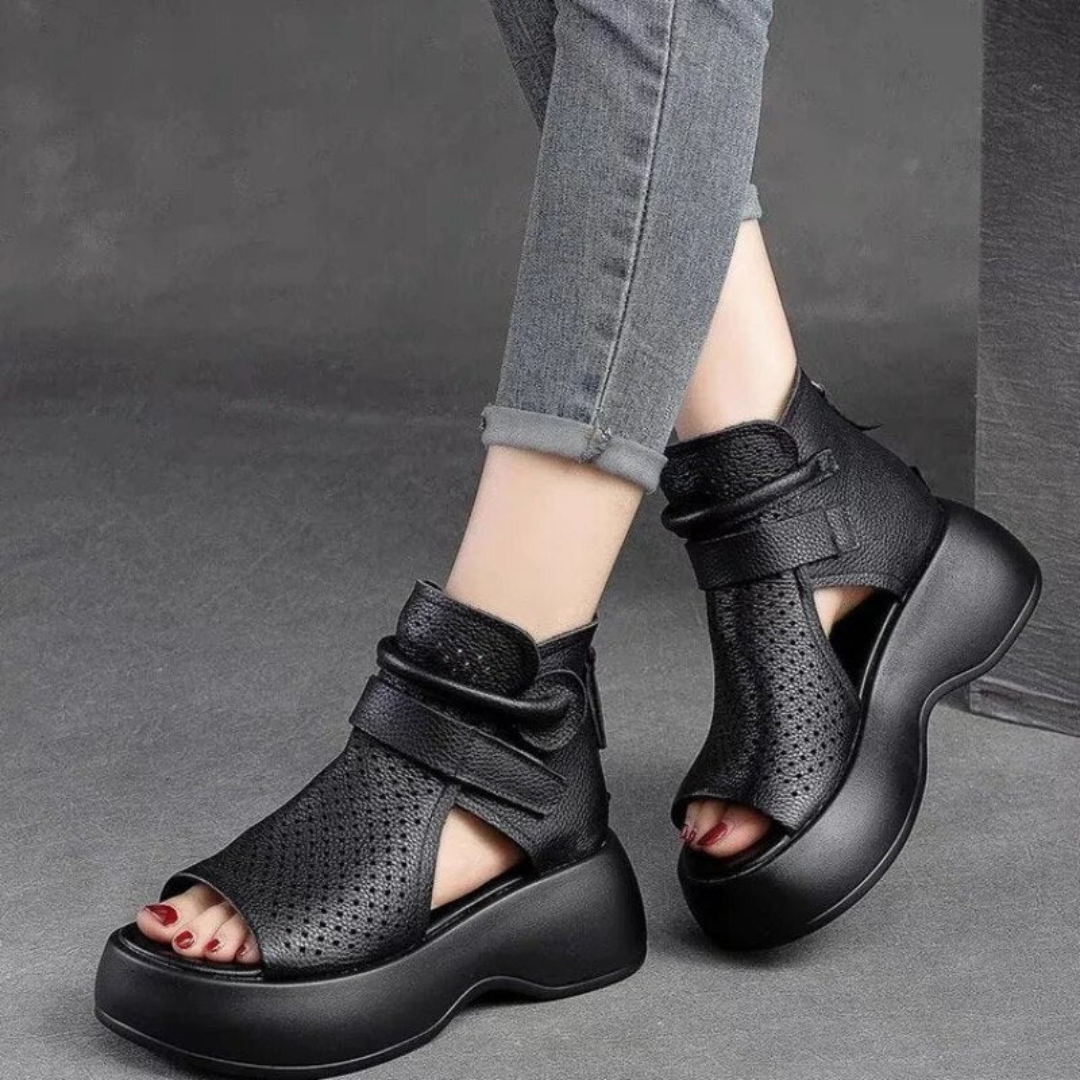 Women orthopedic sandals wide fit with gel cushioning and arch support