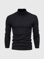 Men's turtleneck sweater slim fit cotton, autumn winter