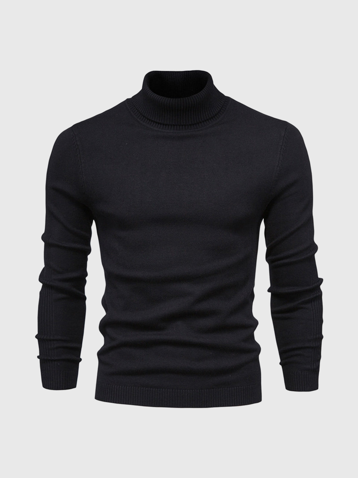 Men's turtleneck sweater slim fit cotton, autumn winter