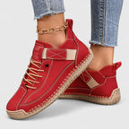 Women supportive comfort sneakers structured cushioned silhouette