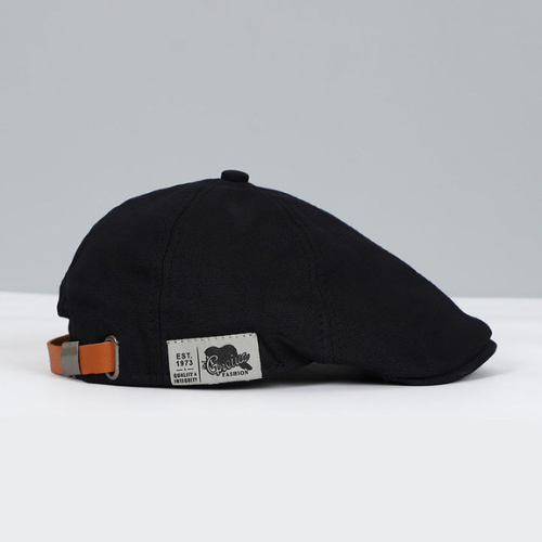 Men's adjustable beret in breathable fabric, unisex classic hat style