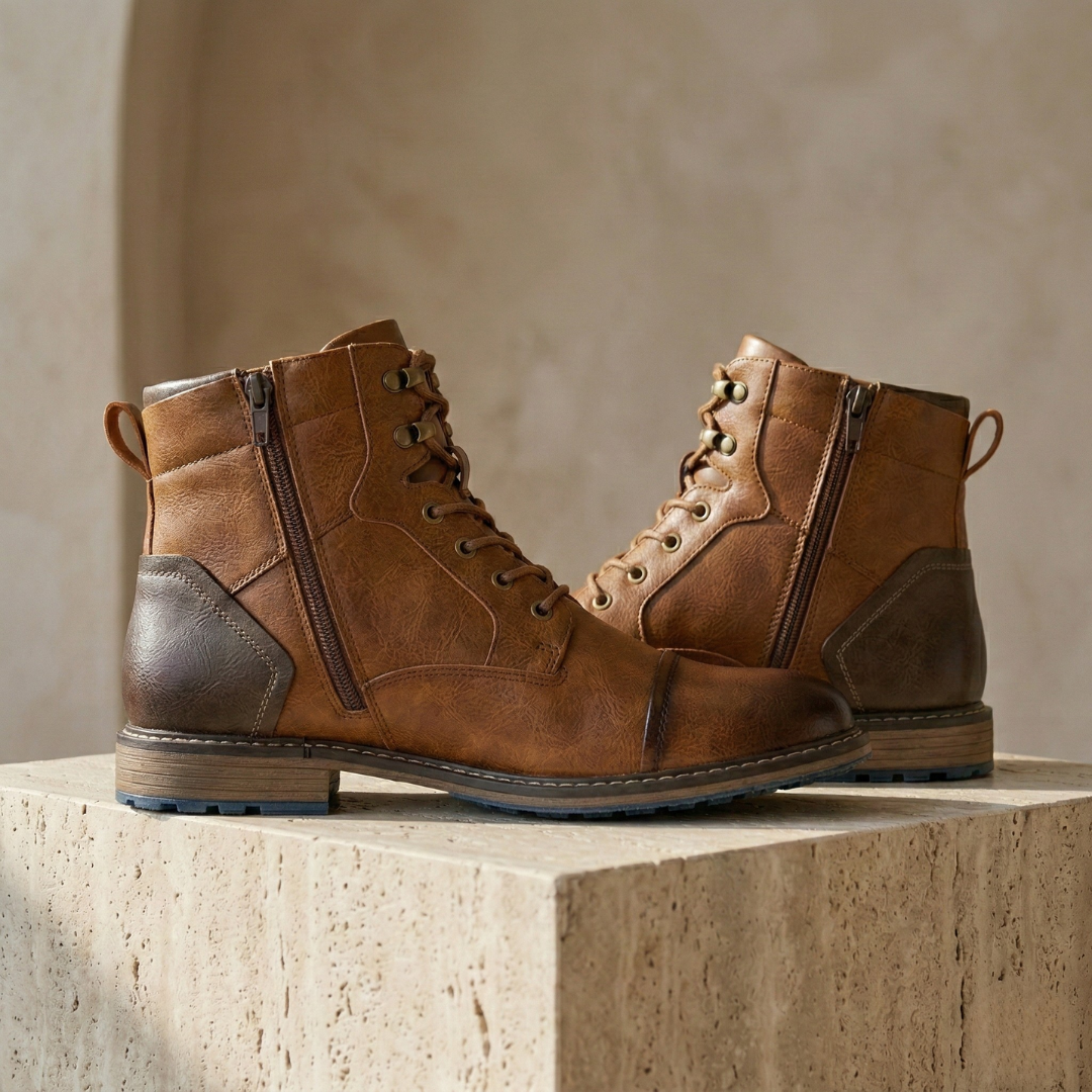 Men's Hiking Boots | Orthopedic Leather, Anti-Slip
