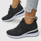 Women orthopedic sneakers with wide toe box and arch support