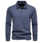 Men polo shirt classic fit available in blue beige green and dark grey