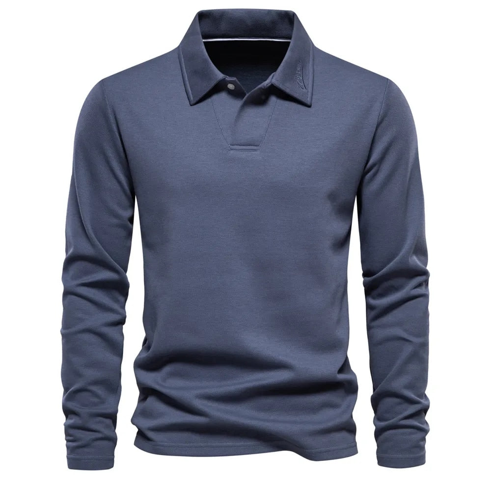 Men polo shirt classic fit available in blue beige green and dark grey