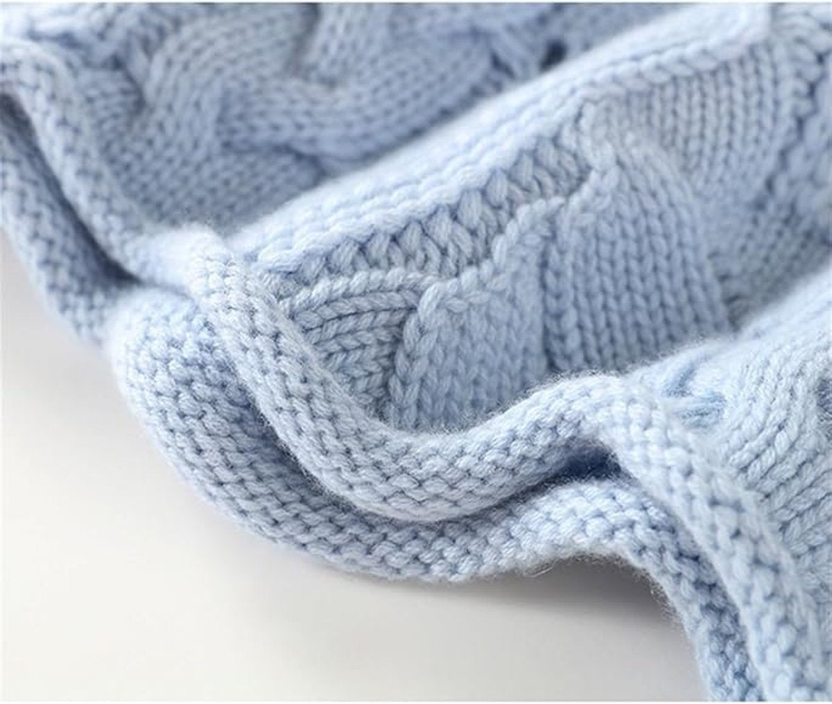 Women cable knit turtleneck sweater relaxed fit in blue beige and black
