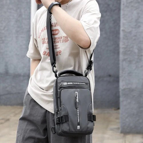 Anti-theft water-resistant backpack with USB charging port fits laptops up to 15.6 inches