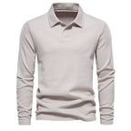 Men polo shirt classic fit available in blue beige green and dark grey