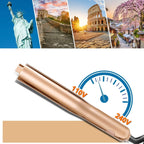 2-in-1 hair styler ceramic straightener and curling iron with auto-off