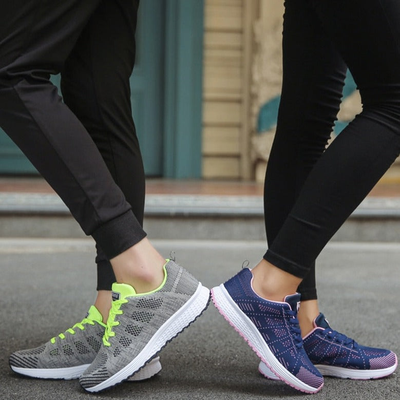 Orthopedic Shoes Women Sneakers Cushioned Rocker Sole Stretch Upper