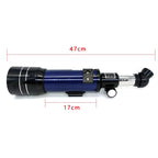 Beginner refractor telescope 70mm aperture with aluminum tripod and accessories