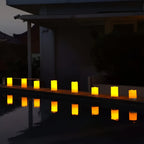 LED flameless candles ivory set of 12 with remote control and timer, waterproof