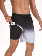 Men's beach shorts quick-dry lightweight summer swim trunks