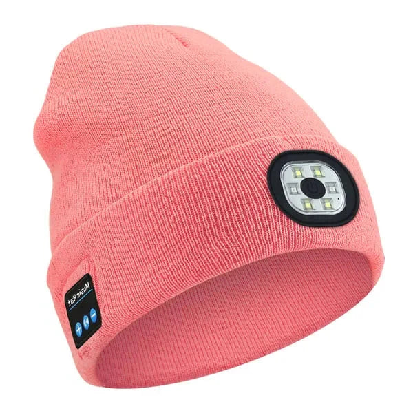 Bluetooth beanie with LED light, 3-in-1 built-in speaker and lighting, unisex