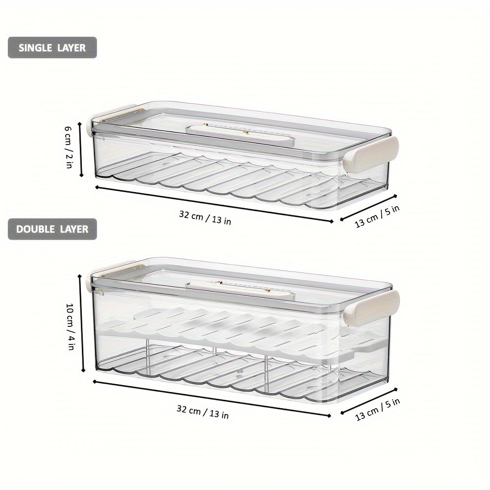Refrigerator storage box food-safe PET container single and double layer